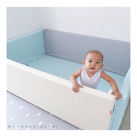 Lumba Playmat 6 kotak (biru)